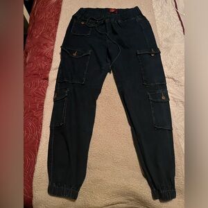 Denim Cargo Pants